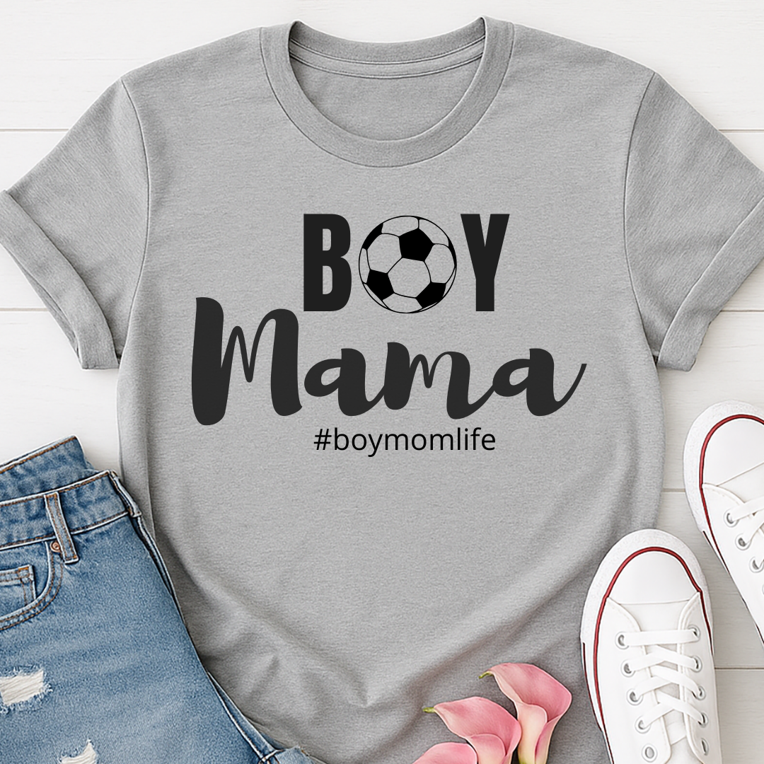 Boy Mama Soccer T-shirt