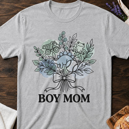 Boy Mom Wildflowers T-Shirt