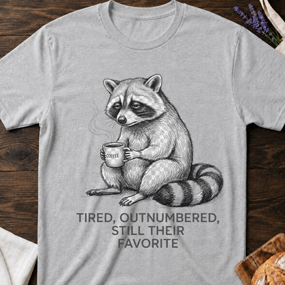 Tired Outnumbered Still Their Favorite T-shirt | Funny Mom Tee