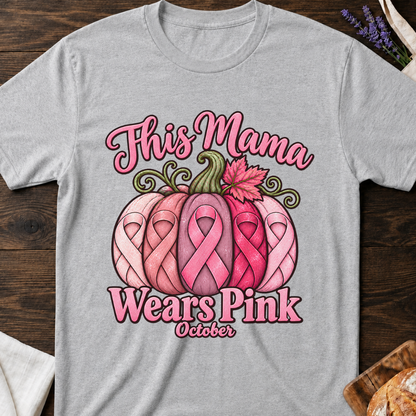 This Mama Wears Pink Pumpkin T-Shirt