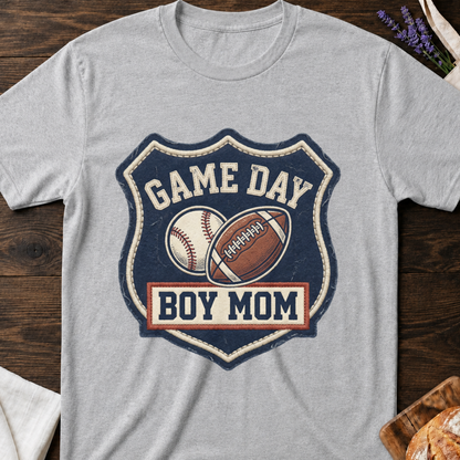 Game Day Boy Mom T-shirt | Sports Mom Graphic Tee