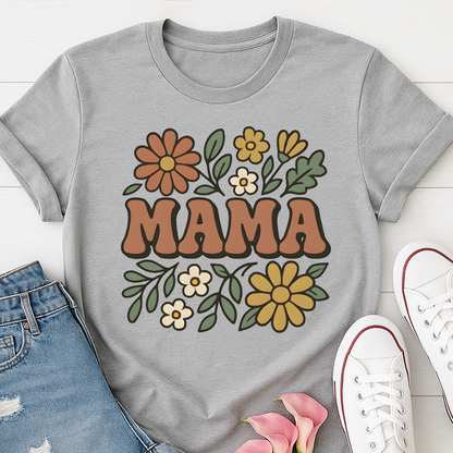Groovy Floral Mama T-shirt
