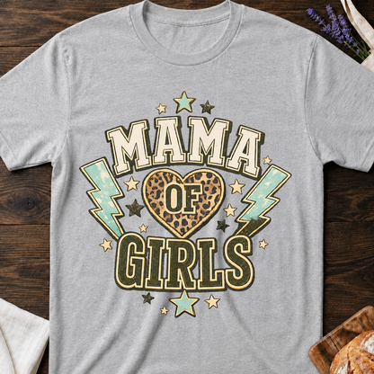 Mama of Girls Leopard T-Shirt