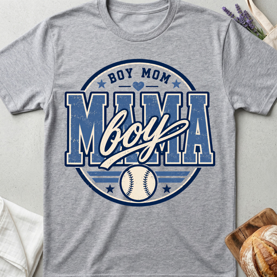 Boy Mom Baseball T-Shirt