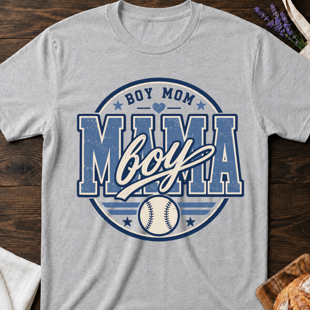 Boy Mom Baseball T-Shirt