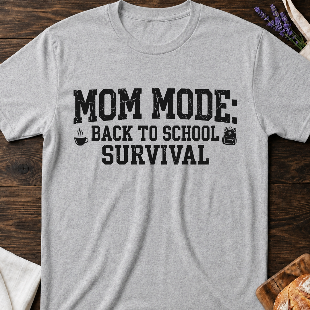 Mom Mode Survival Back to School T-Shirt | Funny School Mom Shirt