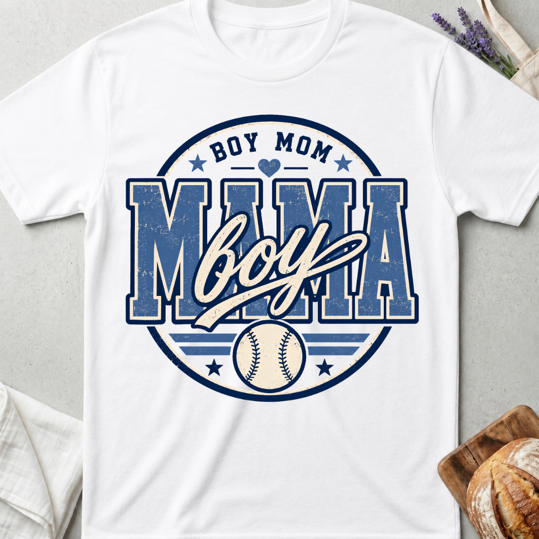 Boy Mom Baseball T-Shirt