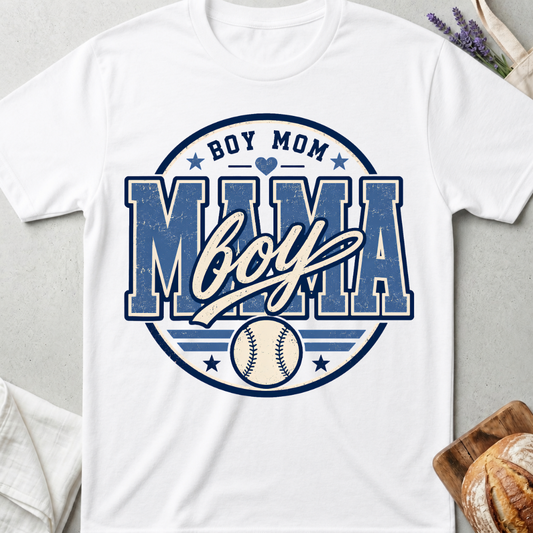 Boy Mom Baseball T-Shirt