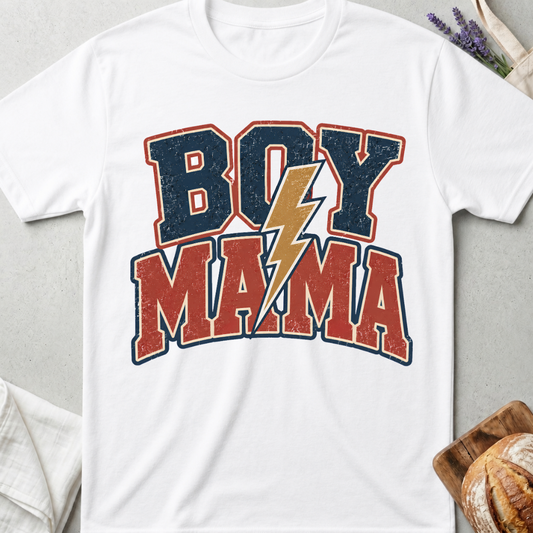 Retro Boy Mama T-Shirt