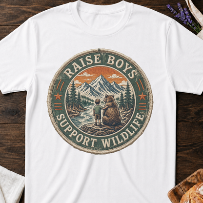 Wildlife Boy Mom T-Shirt