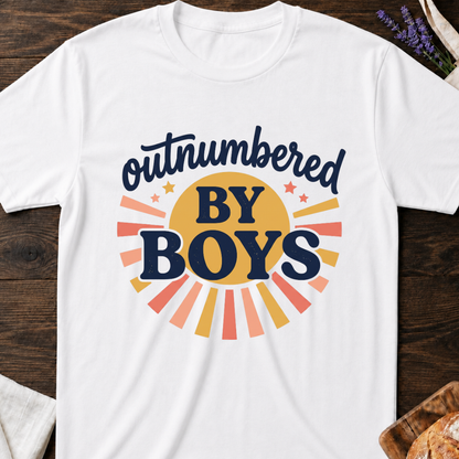 Outnumbered by Boys T-shirt