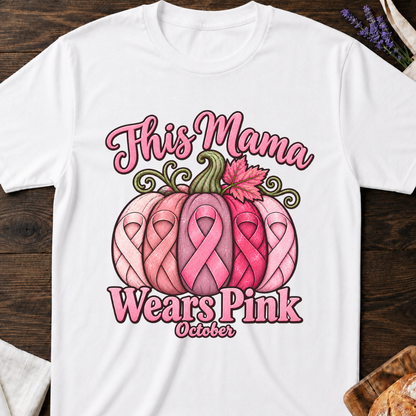 This Mama Wears Pink Pumpkin T-Shirt