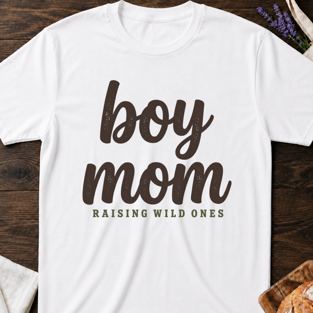 Boy Mom Shirt | Raising Wild Ones T-shirt