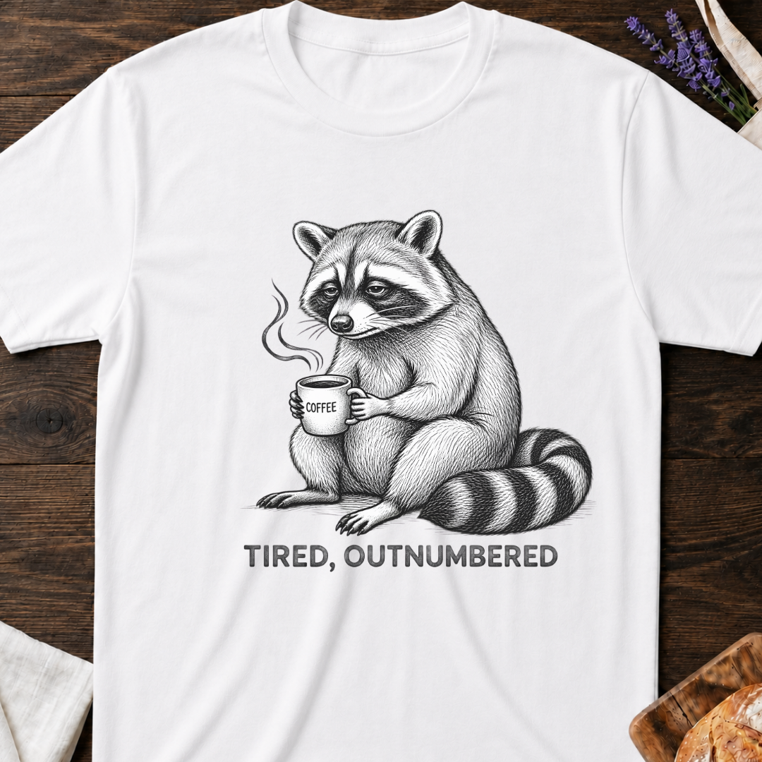 Tired Outnumbered Mom T-shirt