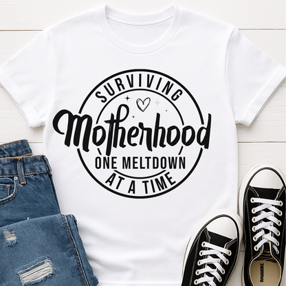 Surviving Motherhood T-shirt - Funny Mom Life Tee