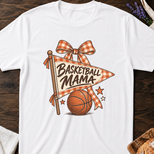 Basketball Mama Plaid T-Shirt