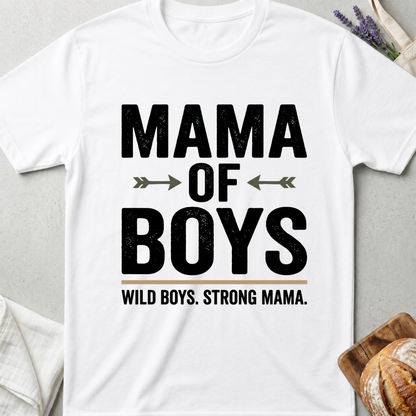 Mama of Boys Shirt | Wild Boys Strong Mama T-shirt