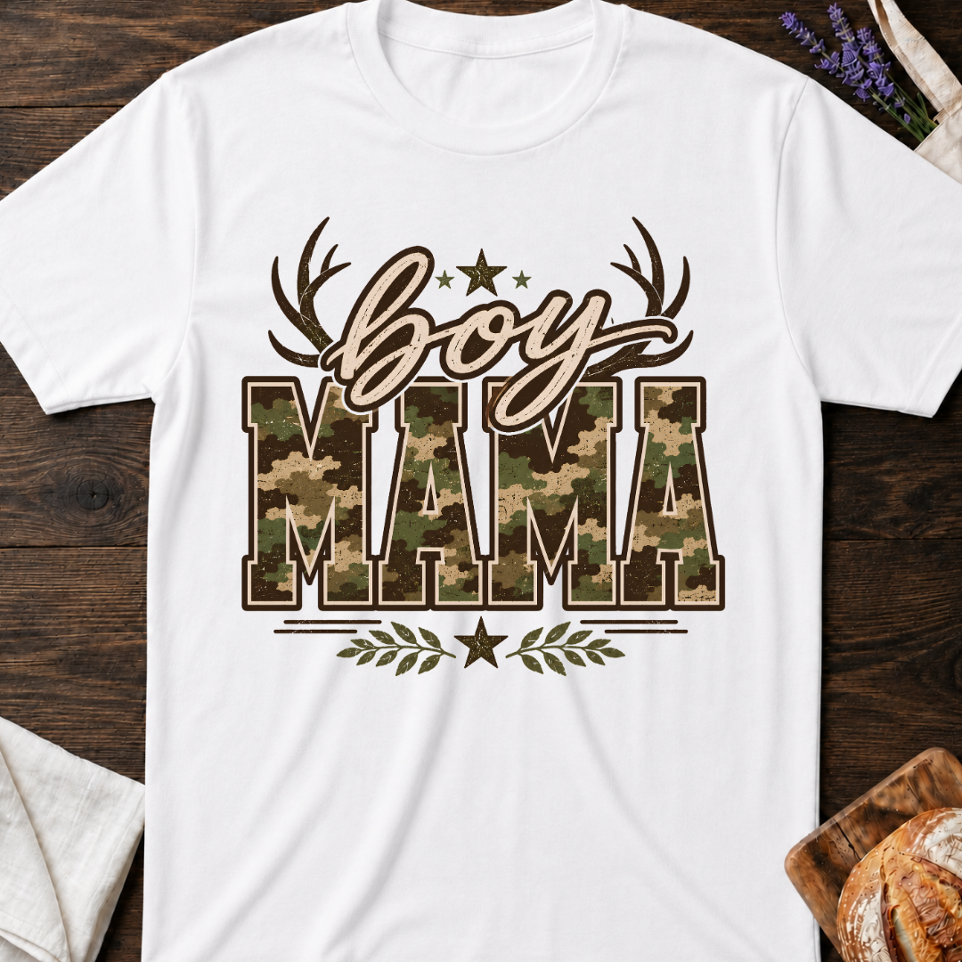 Boy Mama Camouflage T-Shirt