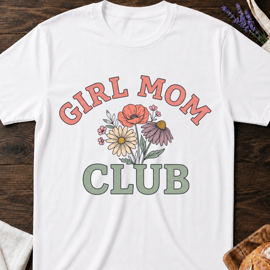 Girl Mom Club Wildflowers T-Shirt