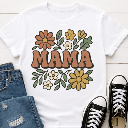 Groovy Floral Mama T-shirt