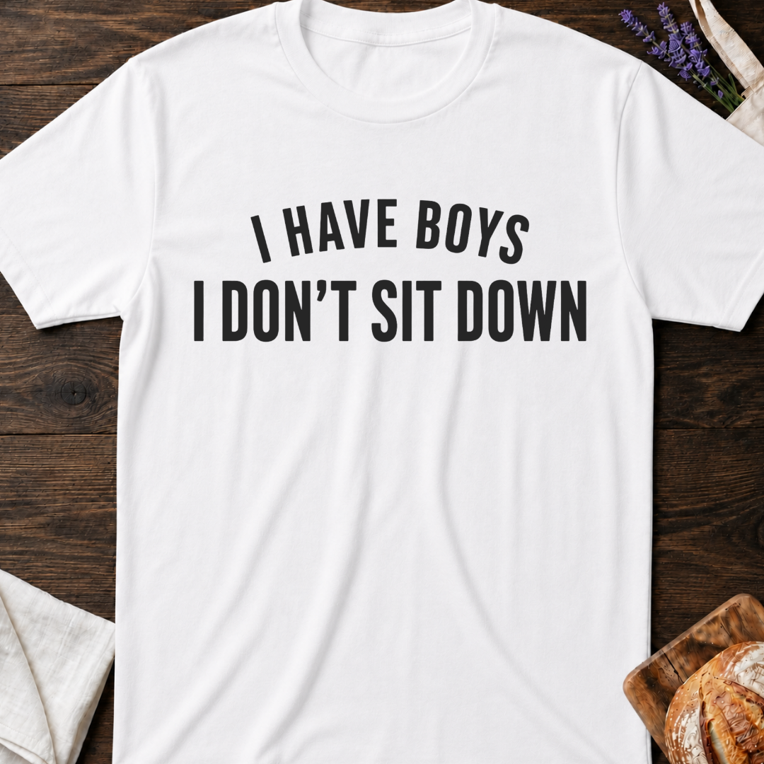 For Moms Who Never Sit Down T-shirt - Funny Mom Life Tee