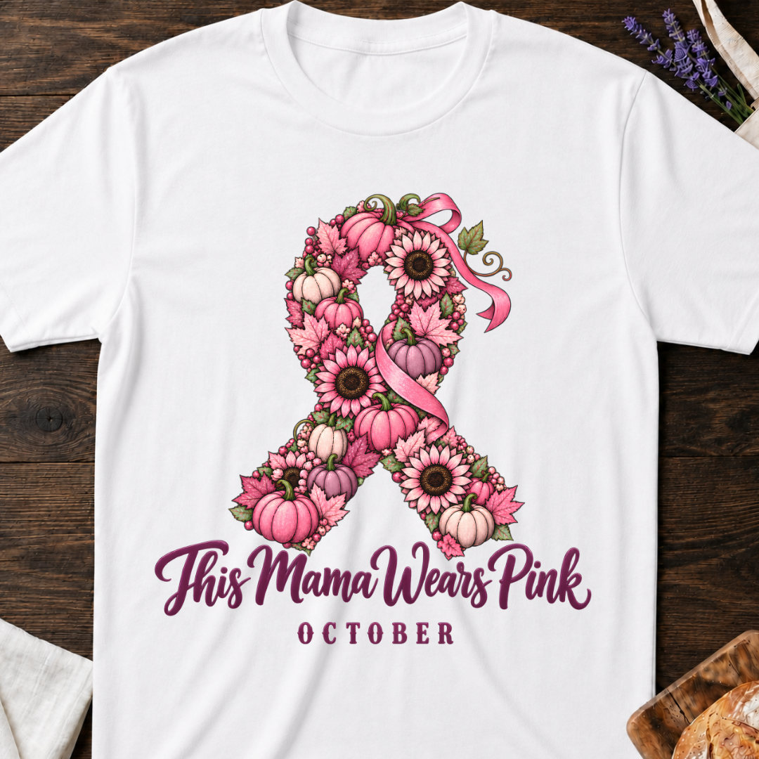 This Mama Wears Pink October Ribbon T-shirt