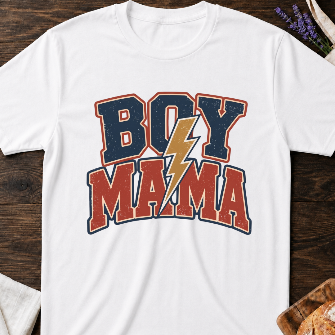 Retro Boy Mama T-Shirt