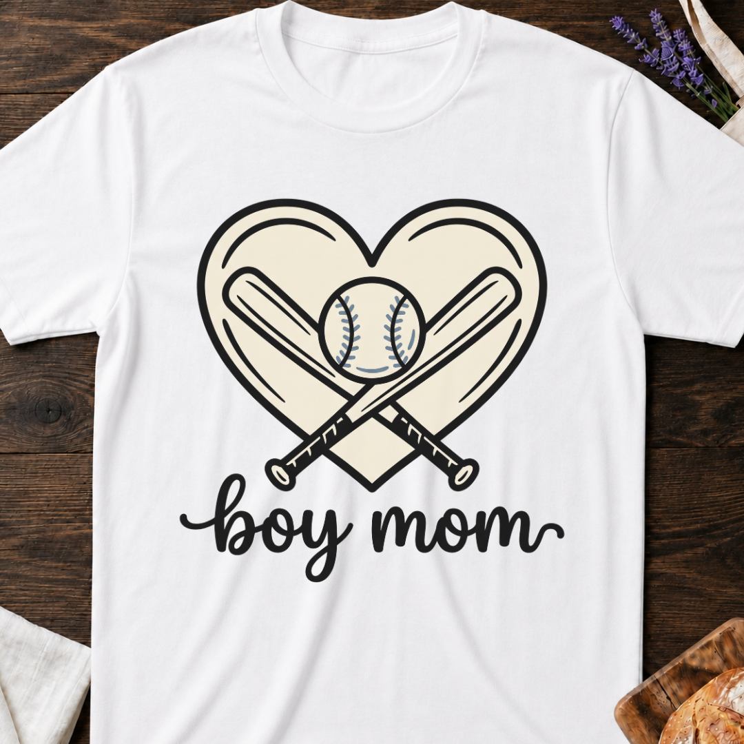 Boy Mom Baseball T-Shirt
