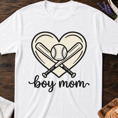 Boy Mom Baseball T-Shirt