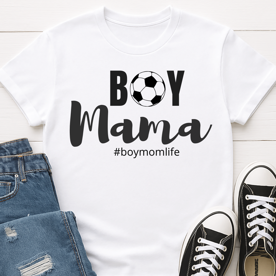 Boy Mama Soccer T-shirt