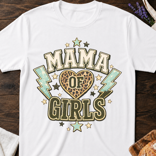 Mama of Girls Leopard T-shirt