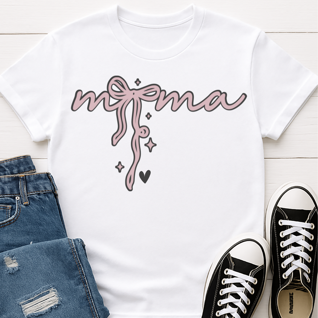 Mama Bow Script T-shirt