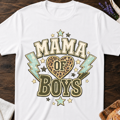 Mama of Boys Leopard T-shirt