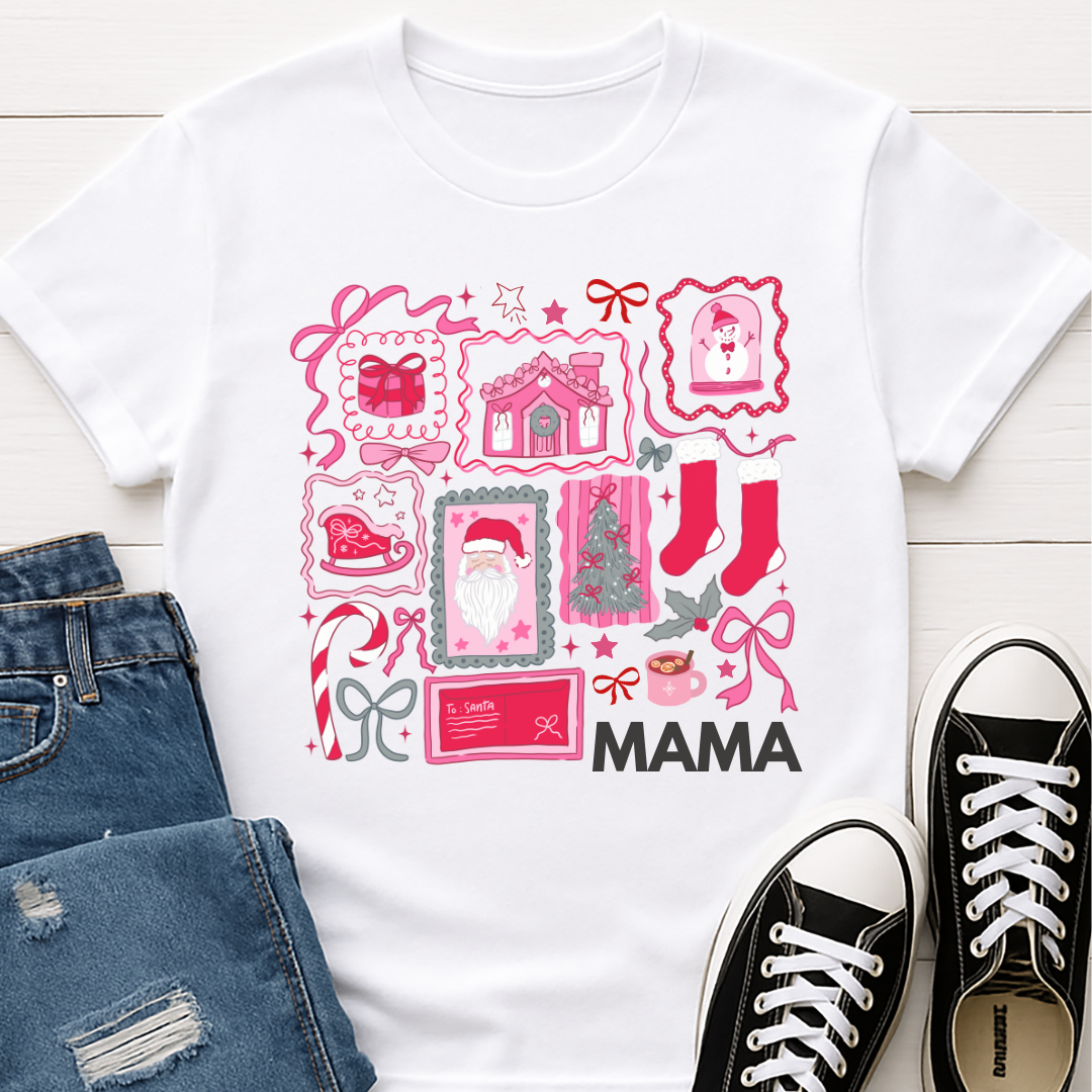 Mama Christmas Icons T-shirt