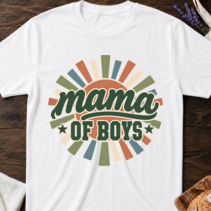 Mama of Boys Retro T-Shirt