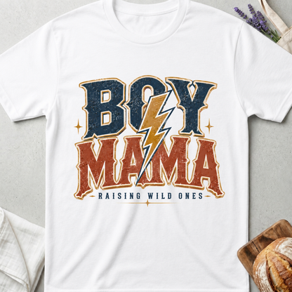 Boy Mama Raising Wild Ones T-shirt | Western Boy Mom Tee