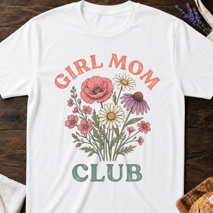 Girl Mom Club T-Shirt - Wildflower Graphic Tee