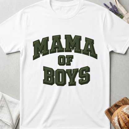 Mama of Boys T-Shirt | Boy Mom Varsity Shirt