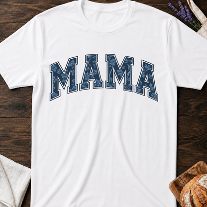 Chinoiserie Floral Varsity Mama T-shirt - Mama Shirt