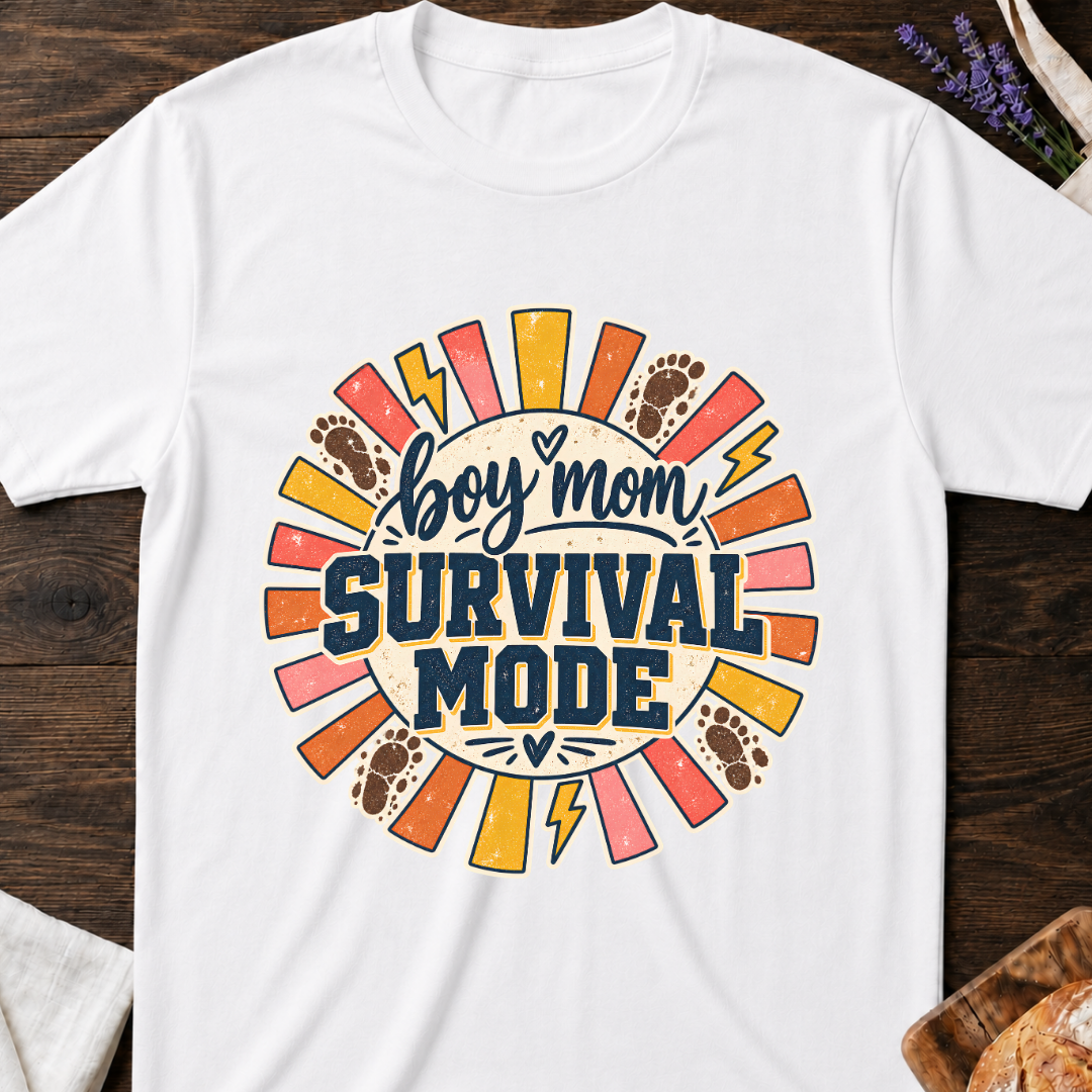 Boy Mom Survival Mode T‑Shirt