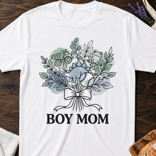 Boy Mom Wildflowers Shirt